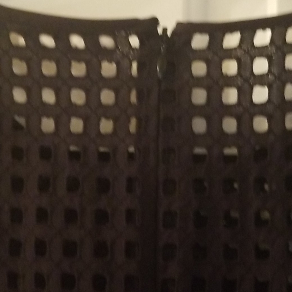 Halogen black fit and flare dress fuschia lining 6 - Picture 8 of 9